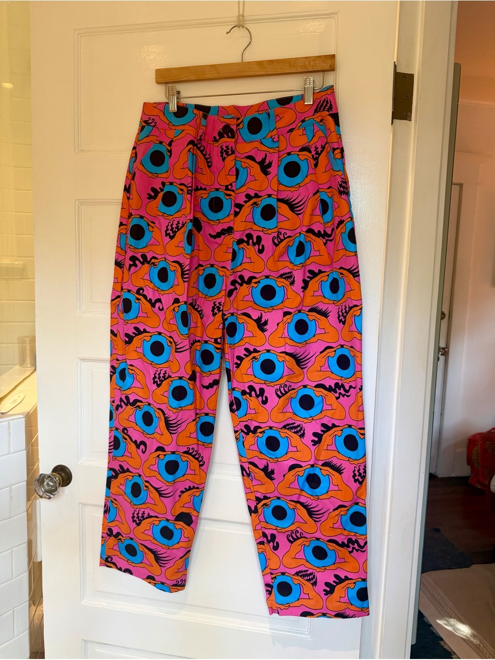 NWT Nooworks Psychedelic Eyes Business Pants [L]